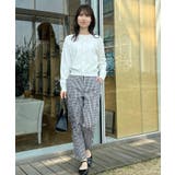 【スッキリ見え・美脚・通勤】リボンポイントサテストパンツ | Couture brooch | 詳細画像34 