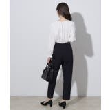 【セレモニーシーン/お仕事にも】ダブルクロステーパードパンツ | Couture brooch | 詳細画像13 