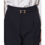 【セレモニーシーン/お仕事にも】ダブルクロステーパードパンツ | Couture brooch | 詳細画像25 