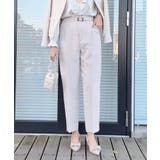 【セレモニーシーン/お仕事にも】ダブルクロステーパードパンツ | Couture brooch | 詳細画像10 