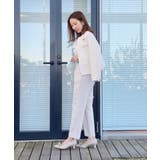 【セレモニーシーン/お仕事にも】ダブルクロステーパードパンツ | Couture brooch | 詳細画像8 