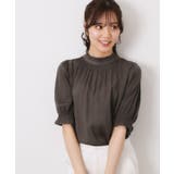 【SS～LLサイズ・二の腕カバー・通勤】RTピケシャーリングブラウス | Couture brooch | 詳細画像17 