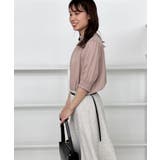 【SS～LLサイズ・二の腕カバー・通勤】RTピケシャーリングブラウス | Couture brooch | 詳細画像34 