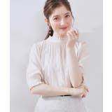 【SS～LLサイズ・二の腕カバー・通勤】RTピケシャーリングブラウス | Couture brooch | 詳細画像8 