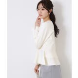 【大人可愛い・通勤】バックパール調ペプラムニット | Couture brooch | 詳細画像5