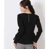 【大人可愛い・通勤】バックパール調ペプラムニット | Couture brooch | 詳細画像18