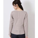 【大人可愛い・通勤】バックパール調ペプラムニット | Couture brooch | 詳細画像43