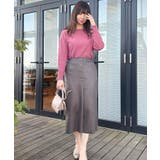 【体のラインを拾いにくい・お仕事にも】マシュマロスエード調タイト | Couture brooch | 詳細画像8