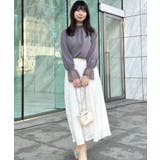【春の華やぎ無地見えスカート】カットジャカードフラワースカート | Couture brooch | 詳細画像8