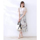 【二の腕カバー・通勤】レース袖テレコトップス | Couture brooch | 詳細画像13 