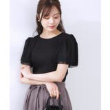 【二の腕カバー・通勤】レース袖テレコトップス | Couture brooch | 詳細画像26 