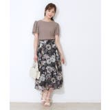 【二の腕カバー・通勤】レース袖テレコトップス | Couture brooch | 詳細画像33 