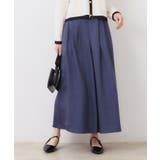 ネイビー(094) | 【きれいめ・大人カジュアル・通勤】デニムライクスカンツ | Couture brooch