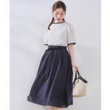 【きれいめ・通勤】細リボン付きパレットボイルスカート | Couture brooch | 詳細画像26 