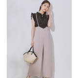 ベージュ(052) | 【マシンウォッシャブル・きれいめ】キャミロンパース | Couture brooch