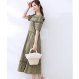 エシカルコットン タック＆フリルワンピース | Couture brooch | 詳細画像3 