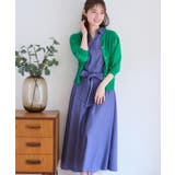 【前後2WAY・二の腕カバー】ダブルパール調釦5分袖シアーカーディガントップス | Couture brooch | 詳細画像37 