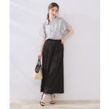 【キレイめ・通勤】前後2WAY楊柳フレアー袖ブラウス | Couture brooch | 詳細画像28 