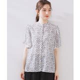 【キレイめ・通勤】前後2WAY楊柳フレアー袖ブラウス | Couture brooch | 詳細画像42 