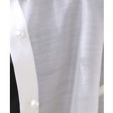 【洗える・オシャレな透け感】パール調ボタンシアーシャツ | Couture brooch | 詳細画像52 