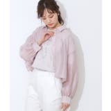 【洗える・オシャレな透け感】パール調ボタンシアーシャツ | Couture brooch | 詳細画像22 