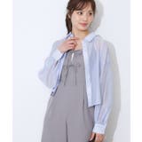 【洗える・オシャレな透け感】パール調ボタンシアーシャツ | Couture brooch | 詳細画像34 