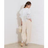 【洗える・オシャレな透け感】パール調ボタンシアーシャツ | Couture brooch | 詳細画像42 