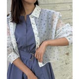 【洗える・オシャレな透け感】パール調ボタンシアーシャツ | Couture brooch | 詳細画像51 