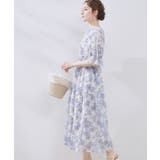 【一枚で着映える・大人可愛い】かすれプリント楊柳ワンピース | Couture brooch | 詳細画像15 