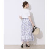 【華やか・ウエストゴム】かすれプリント楊柳スカート | Couture brooch | 詳細画像13