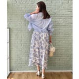 【華やか・ウエストゴム】かすれプリント楊柳スカート | Couture brooch | 詳細画像19