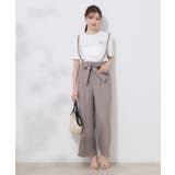 【美脚効果・通勤】リネンライク サス付きパンツ | Couture brooch | 詳細画像15 