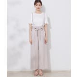 【美脚効果・通勤】リネンライク サス付きパンツ | Couture brooch | 詳細画像30 