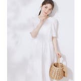 オフホワイト(003) | 【一枚で着映える・華やか・花柄刺繍】カットワークレースワンピ | Couture brooch