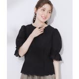 【一枚で着映える 花柄刺繍 5分袖】バックレースアップ | Couture brooch | 詳細画像18 