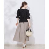 【一枚で着映える 花柄刺繍 5分袖】バックレースアップ | Couture brooch | 詳細画像17 