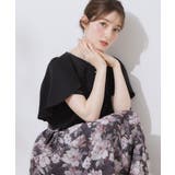 【洗える・通勤】Vネックパール調フレアブラウス | Couture brooch | 詳細画像18 