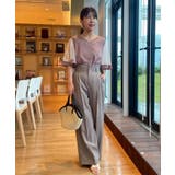 【マシンウォッシャブル・シアー・細見え】Vネック袖レースフレアブラウス | Couture brooch | 詳細画像28 