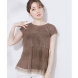 【マシンウォッシャブル・大人可愛い】チュールプリーツチュニック | Couture brooch | 詳細画像27 