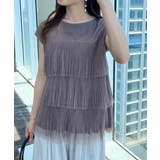 【マシンウォッシャブル・大人可愛い】チュールプリーツチュニック | Couture brooch | 詳細画像33 