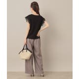 【マシンウォッシャブル・UVケア・接触冷感】フレンチ肩レースカットソー | Couture brooch | 詳細画像22 