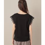 【マシンウォッシャブル・UVケア・接触冷感】フレンチ肩レースカットソー | Couture brooch | 詳細画像39 