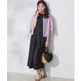 【Aライン・細見え】フロントタックシャツワンピース | Couture brooch | 詳細画像14 