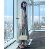 【Aライン・細見え】フロントタックシャツワンピース | Couture brooch | 詳細画像32 