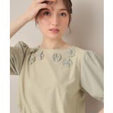 【接触冷感・UVカット】シフォンフラワーエンブロドッキングカットソー | Couture brooch | 詳細画像14
