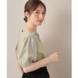 【接触冷感・UVカット】シフォンフラワーエンブロドッキングカットソー | Couture brooch | 詳細画像15