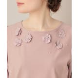 【接触冷感・UVカット】シフォンフラワーエンブロドッキングカットソー | Couture brooch | 詳細画像40