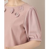 【接触冷感・UVカット】シフォンフラワーエンブロドッキングカットソー | Couture brooch | 詳細画像41