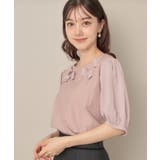 【接触冷感・UVカット】シフォンフラワーエンブロドッキングカットソー | Couture brooch | 詳細画像29
