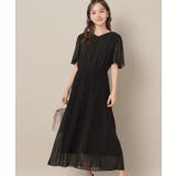 【二の腕カバー・楽ちん・通勤】シフォンプリーツワンピース | Couture brooch | 詳細画像4 